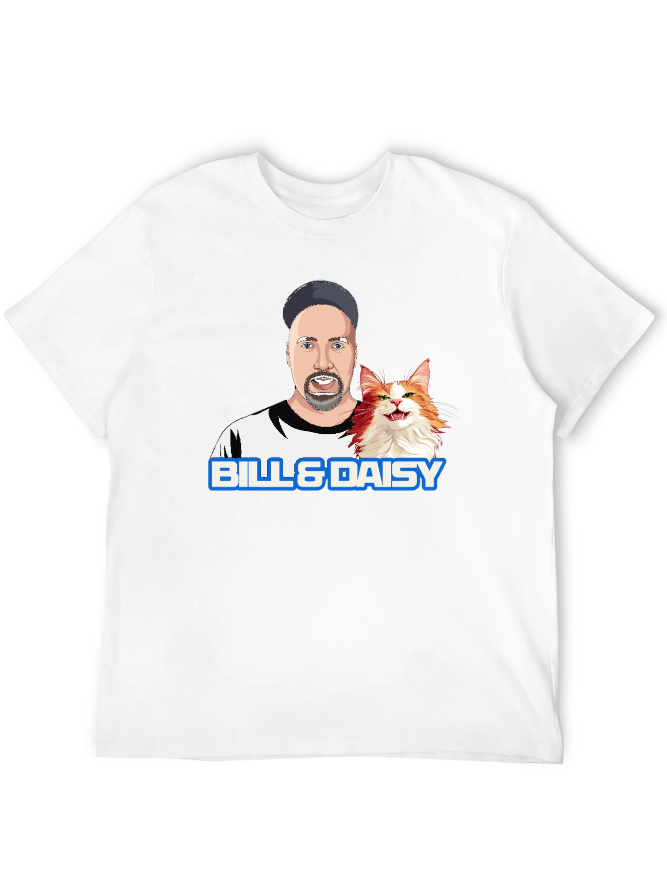 Bill & Daisy Cartoon Graphic T-Shirt