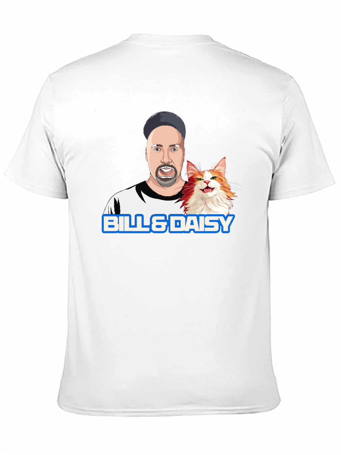 Bill & Daisy Cartoon Graphic T-Shirt