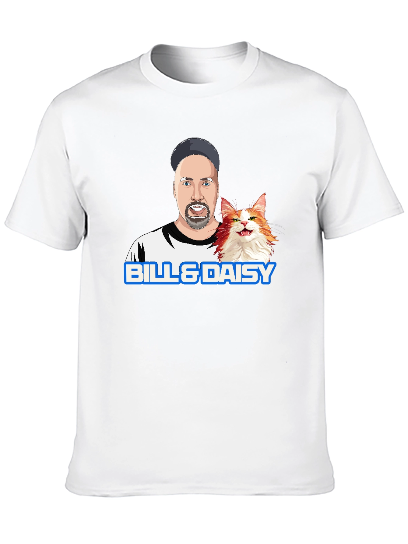 Bill & Daisy Cartoon Graphic T-Shirt