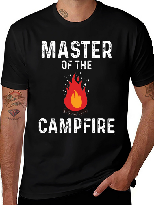 Camiseta Master of the Campfire Negra para Hombre