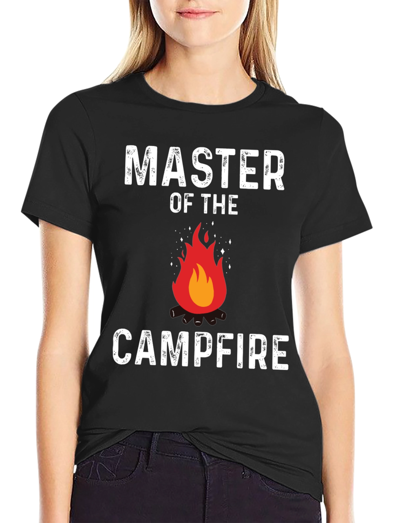 Camiseta Master of the Campfire Negra para Hombre