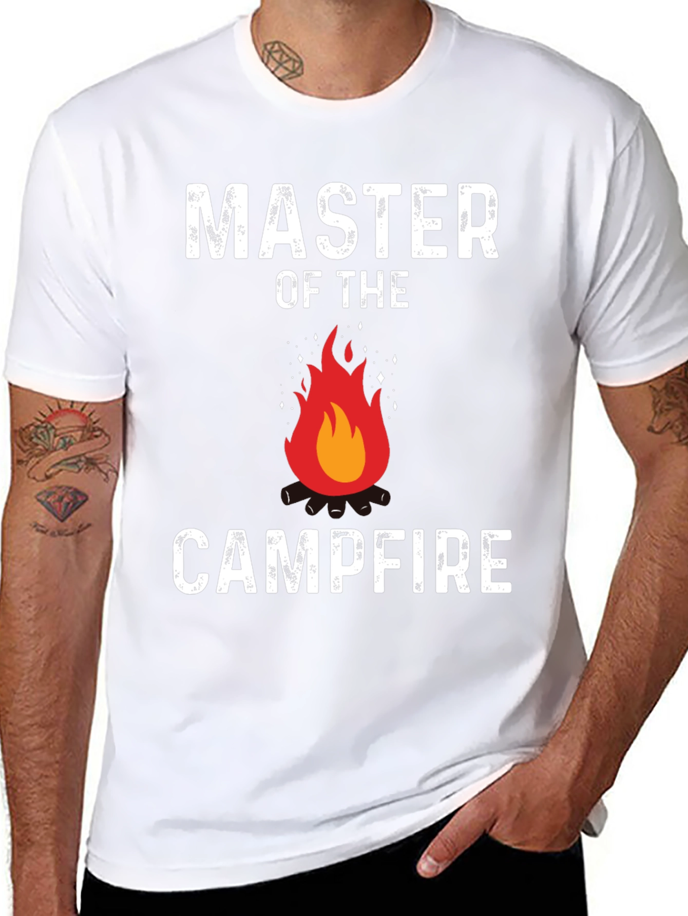 Camiseta Master of the Campfire Negra para Hombre