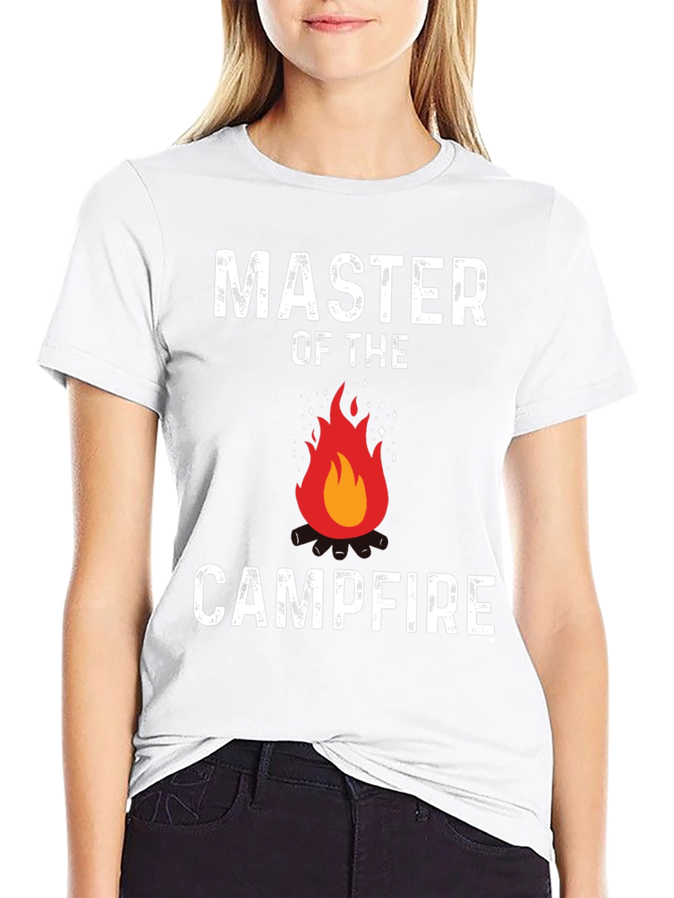 Camiseta Master of the Campfire Negra para Hombre