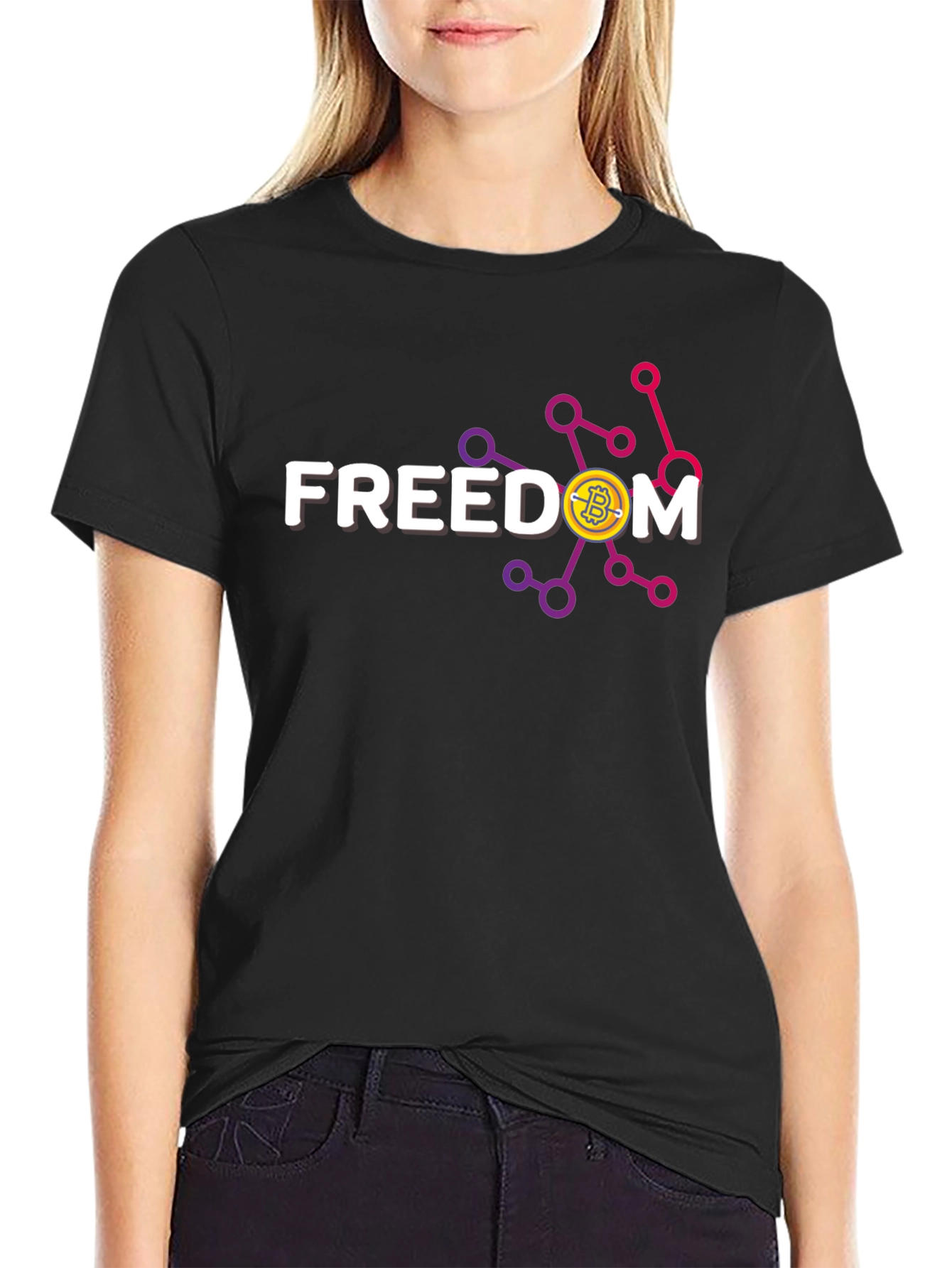 Camiseta Bitcoin Libertad para Hombre - Diseño Único