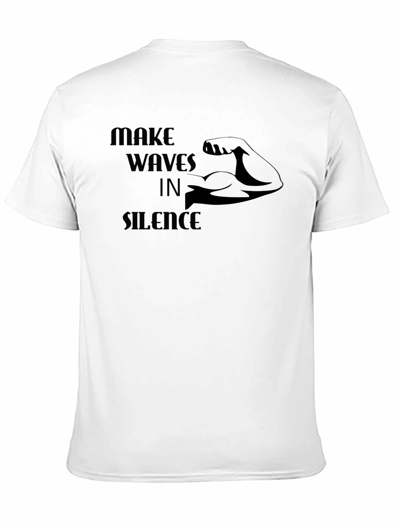 Camiseta Negra: Haz Olas en Silencio