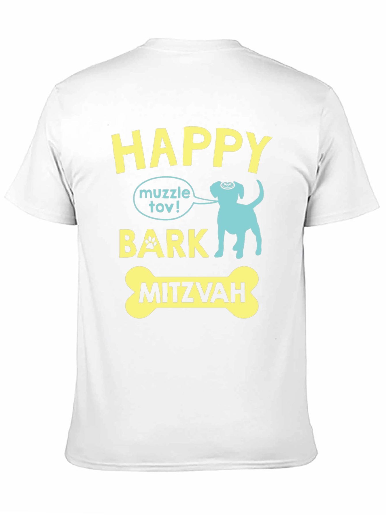 Camiseta Happy Bark Mitzvah para Amantes de Perros