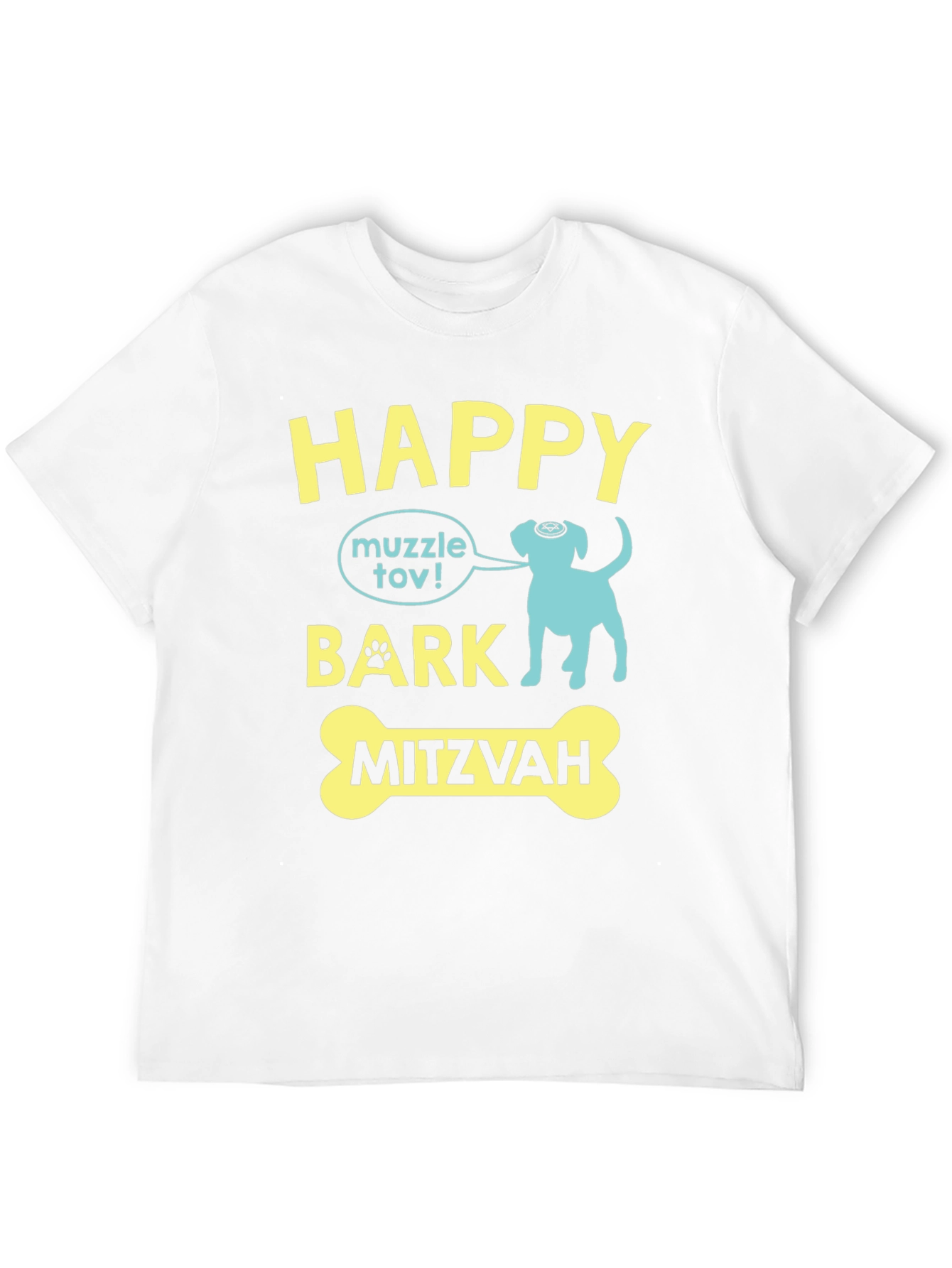Camiseta Happy Bark Mitzvah para Amantes de Perros