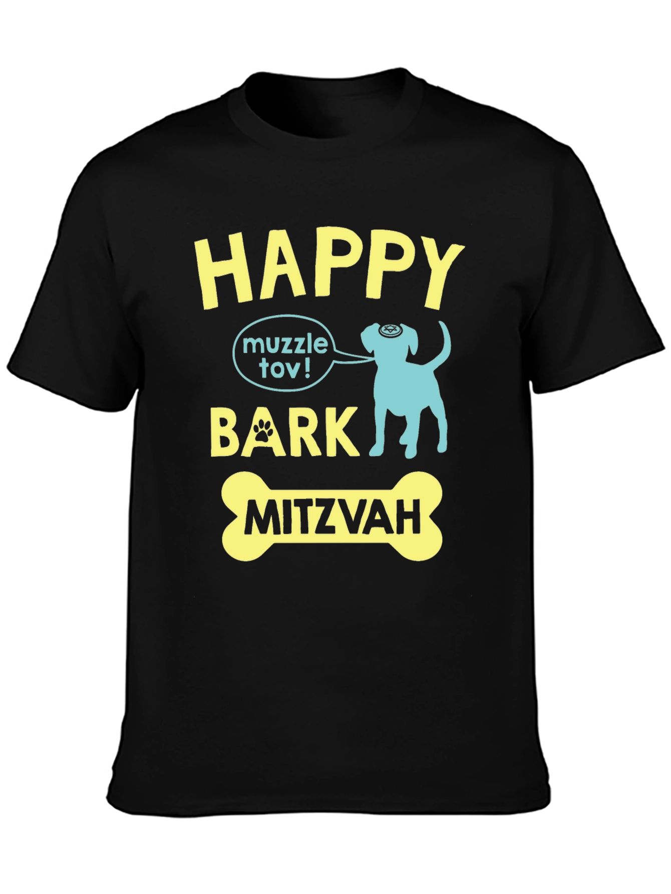 Camiseta Happy Bark Mitzvah para Amantes de Perros