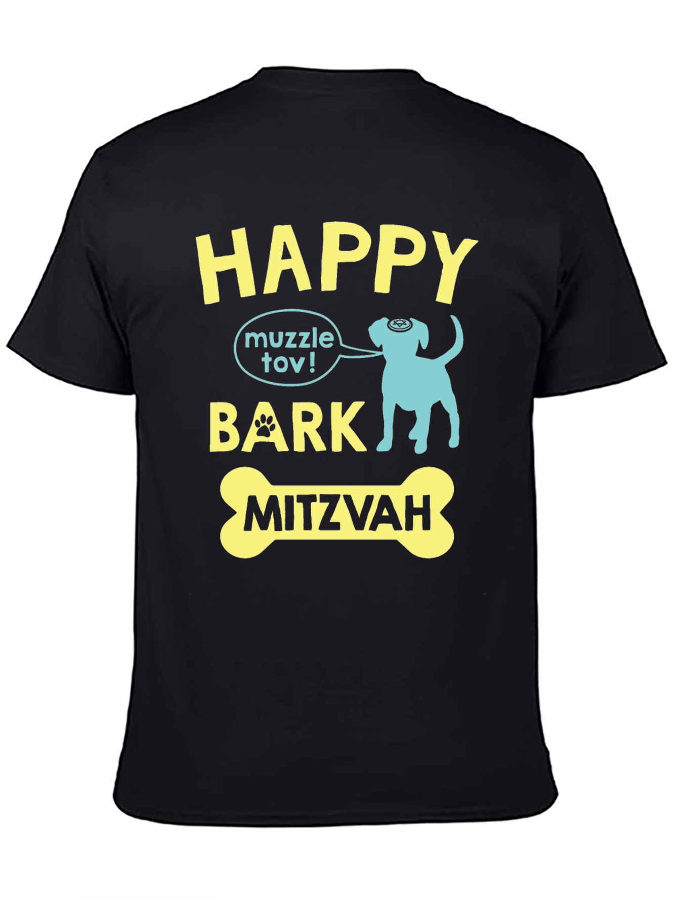 Camiseta Happy Bark Mitzvah para Amantes de Perros