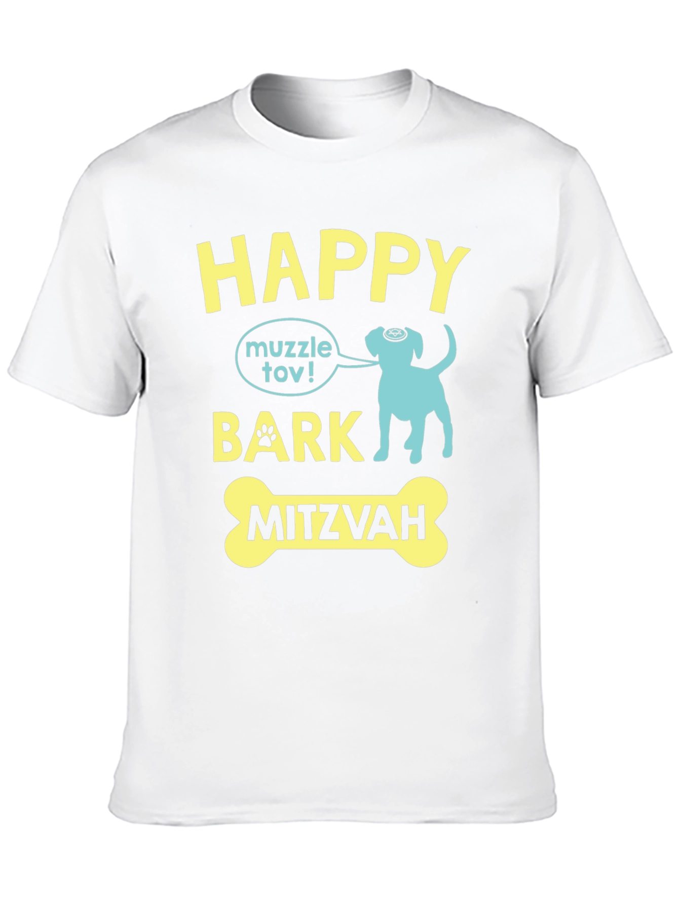 Camiseta Happy Bark Mitzvah para Amantes de Perros