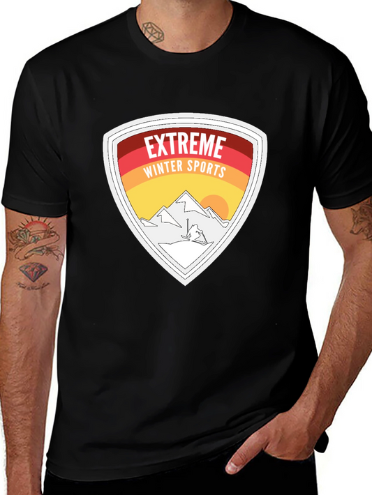 Camiseta Negra Deportes Extremos Invierno
