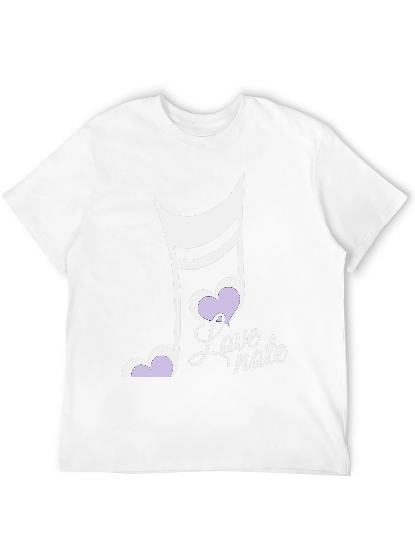 Camiseta Negra Love Note Hombre