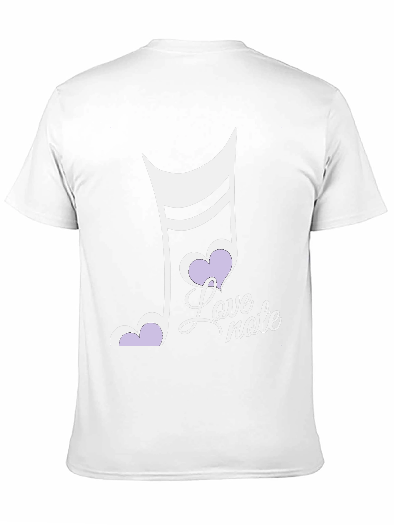 Camiseta Negra Love Note Hombre