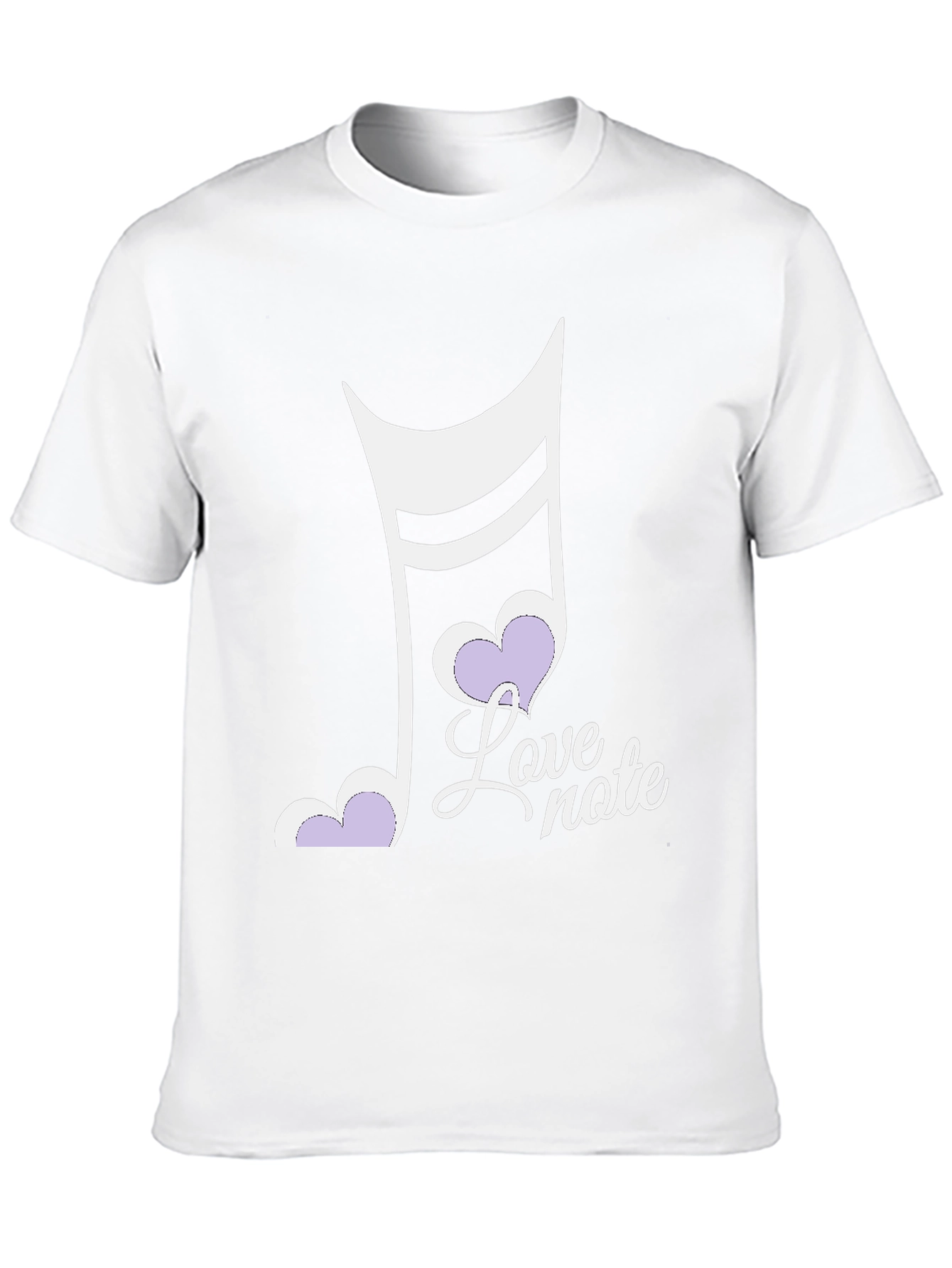 Camiseta Negra Love Note Hombre