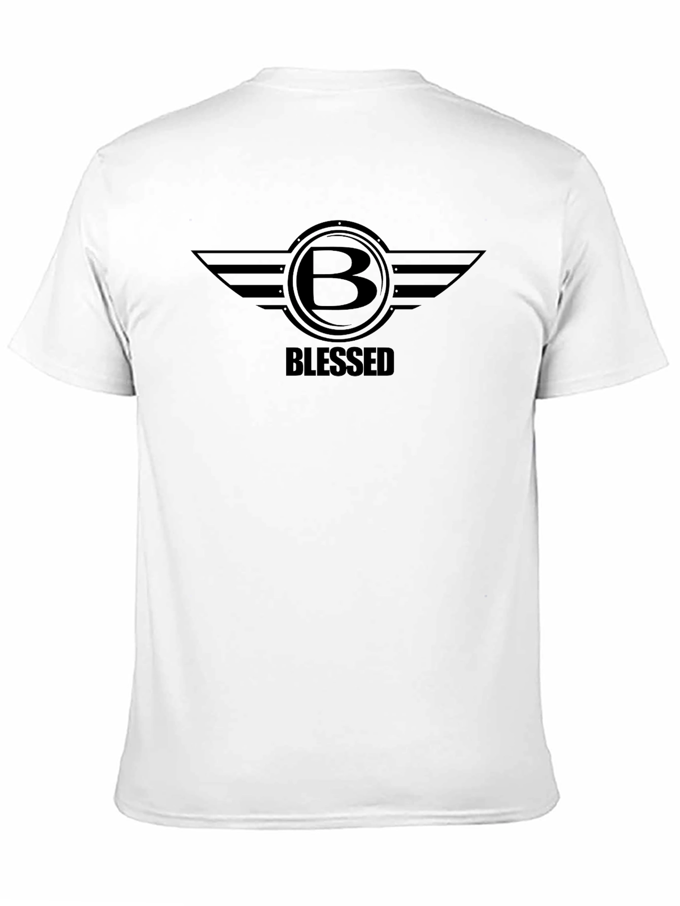 Camiseta Negra Blessed con Diseño Gráfico