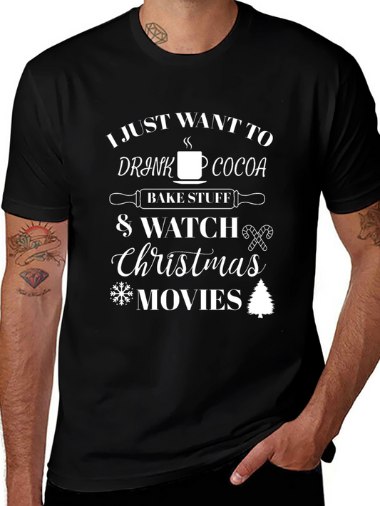 Camiseta Navideña con Diseño Cocoa y Películas