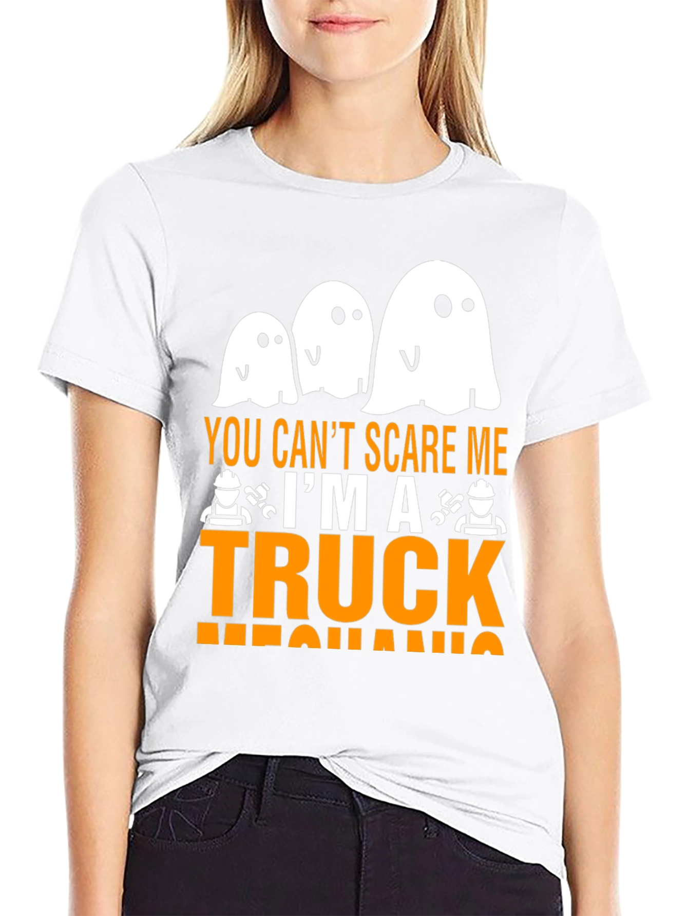 Camiseta Mecánico Camión Halloween - ¡No me asustas!