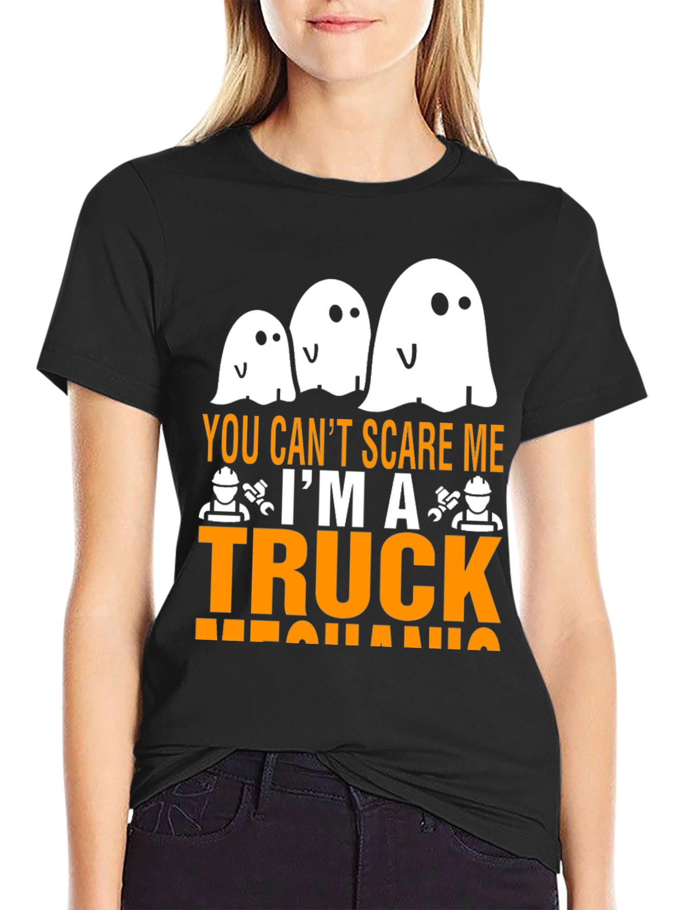 Camiseta Mecánico Camión Halloween - ¡No me asustas!