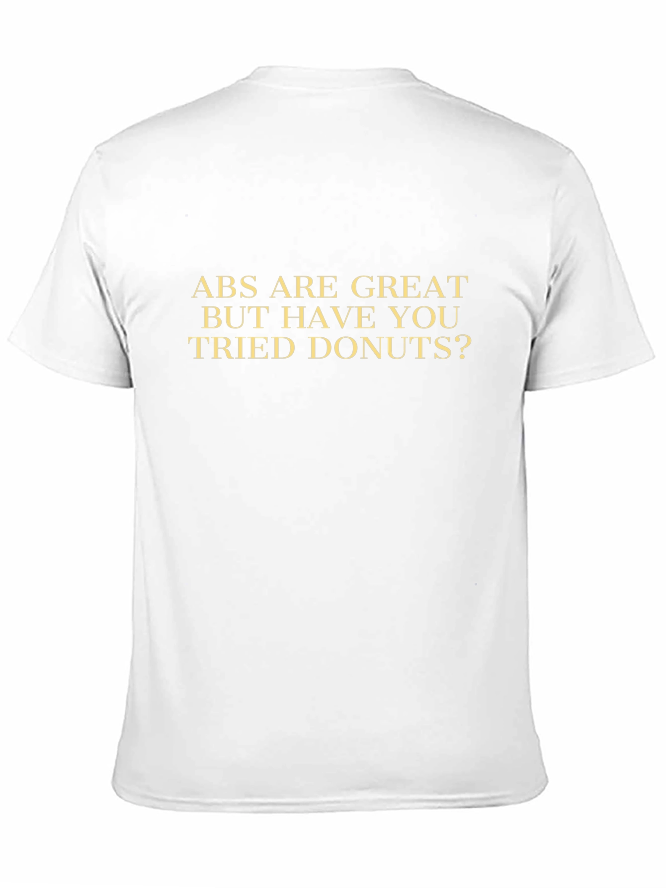 Camiseta Negra Divertida: ¡Abs vs. Donas!
