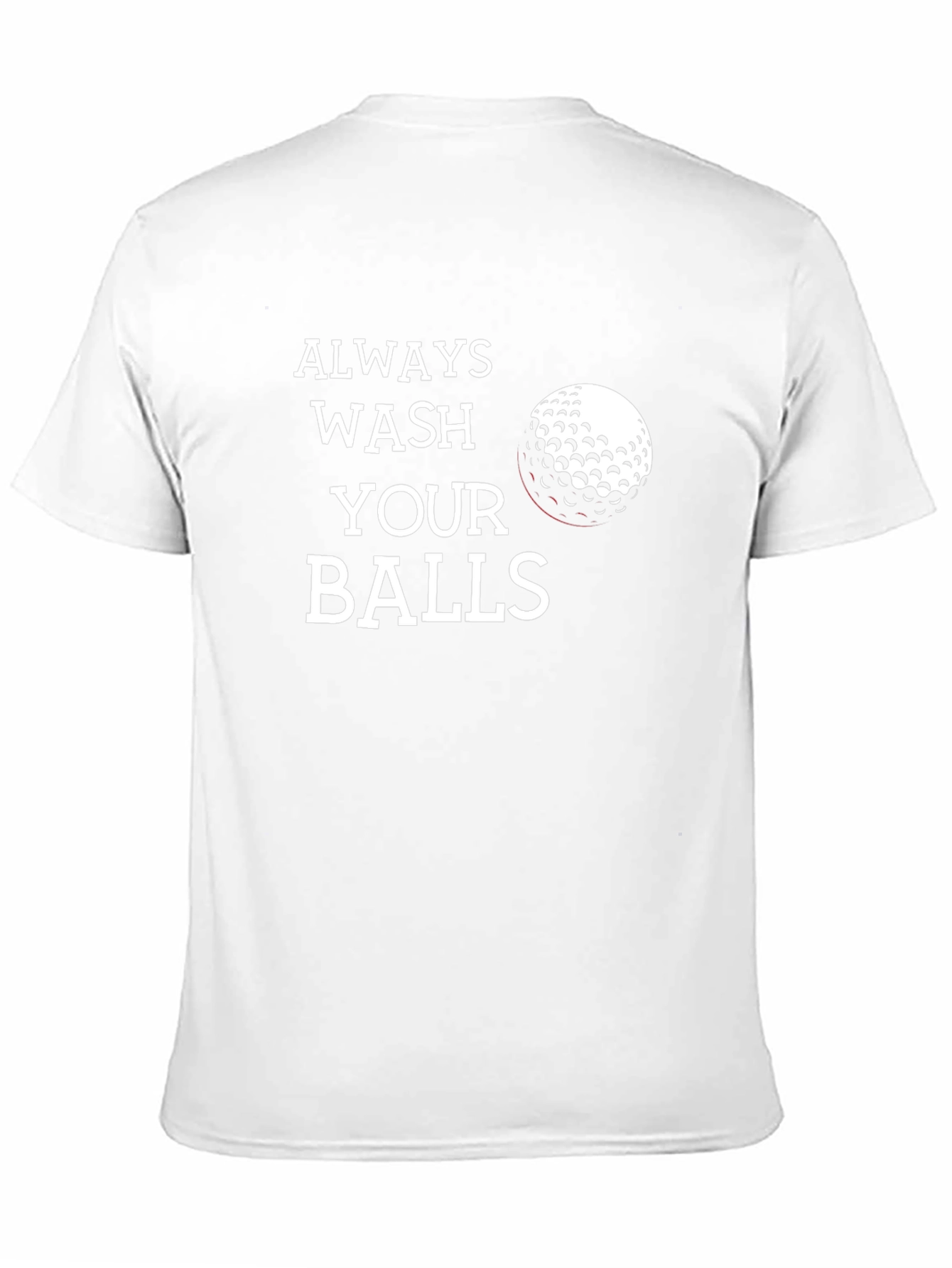 Camiseta Negra Always Wash Your Balls Golf