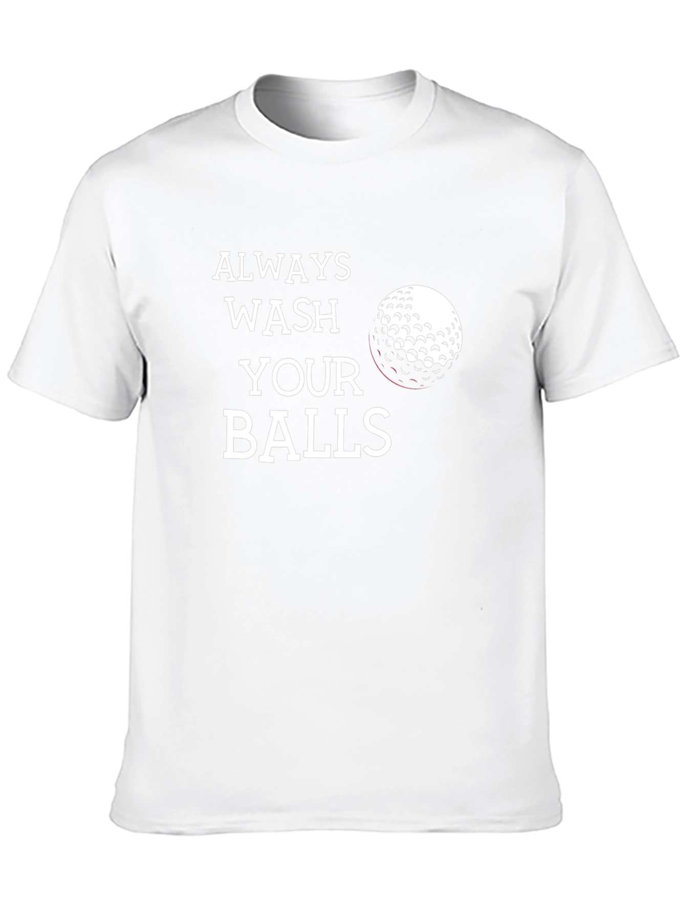 Camiseta Negra Always Wash Your Balls Golf