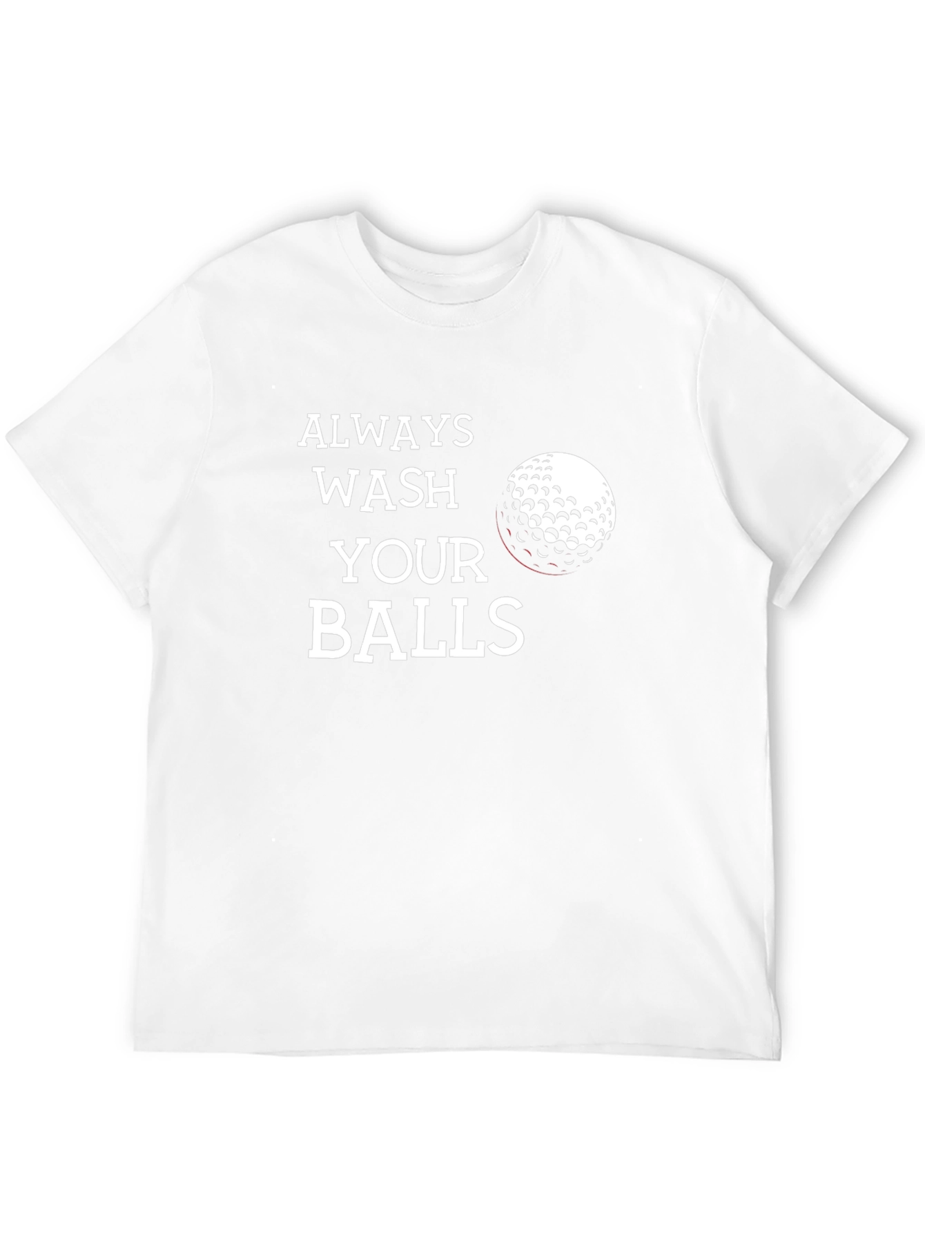 Camiseta Negra Always Wash Your Balls Golf