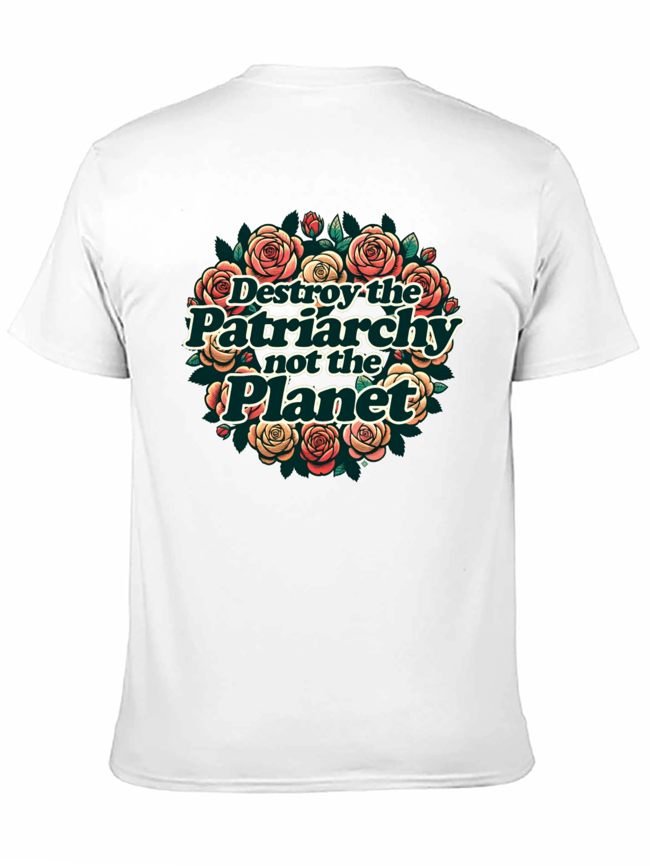 Camiseta Negra: Destruye el Patriarcado No el Planeta