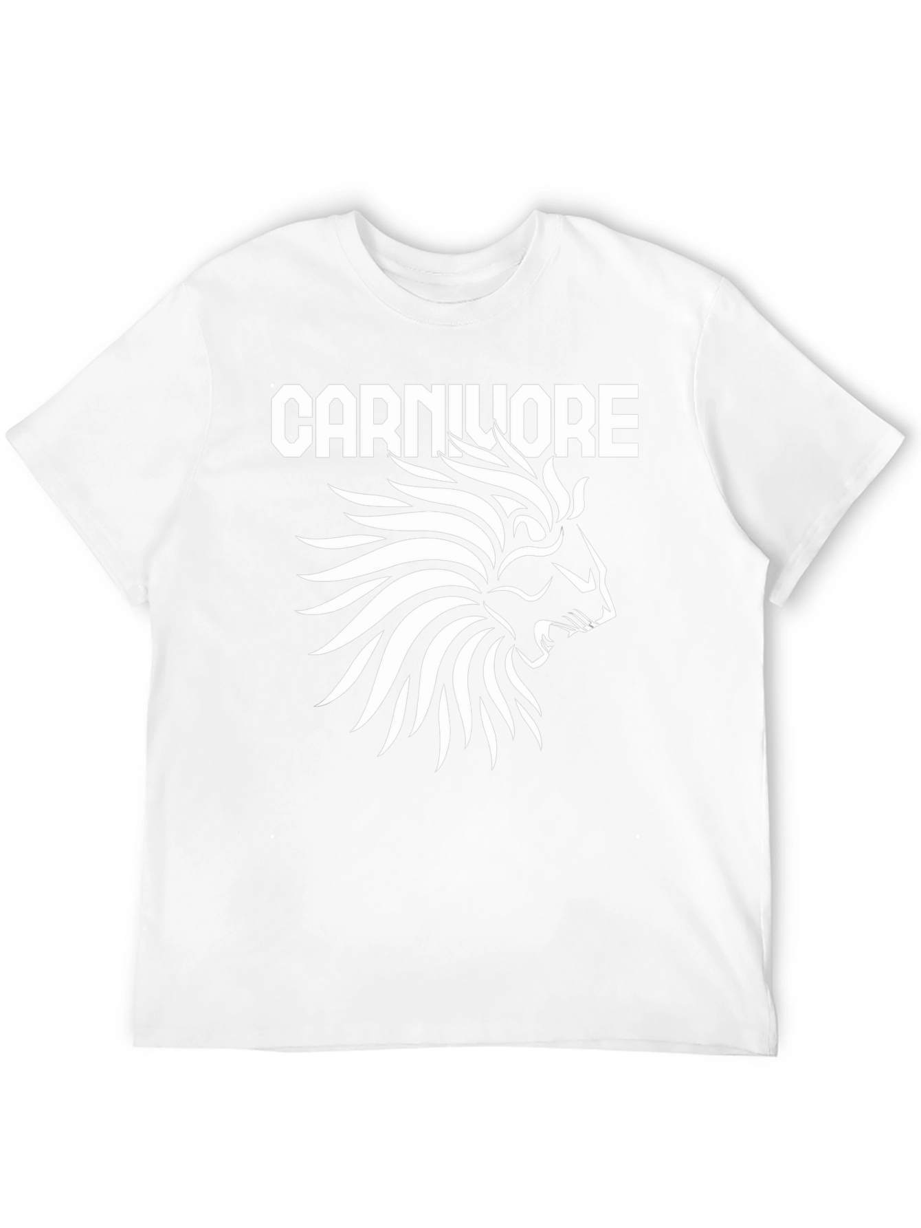 Camiseta Negra Carnivore León Blanco