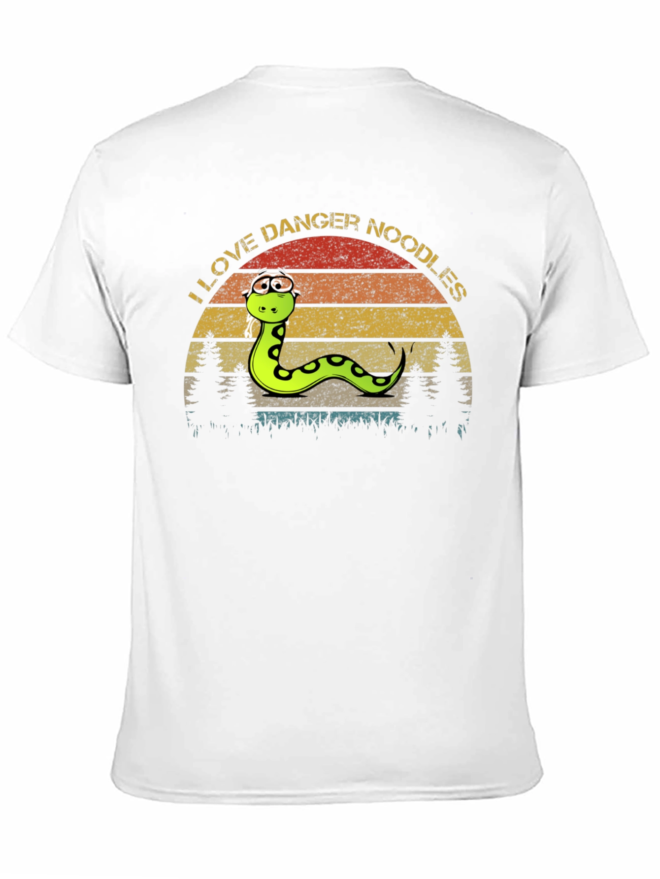 Camiseta Negra Amo los Fideos Peligrosos