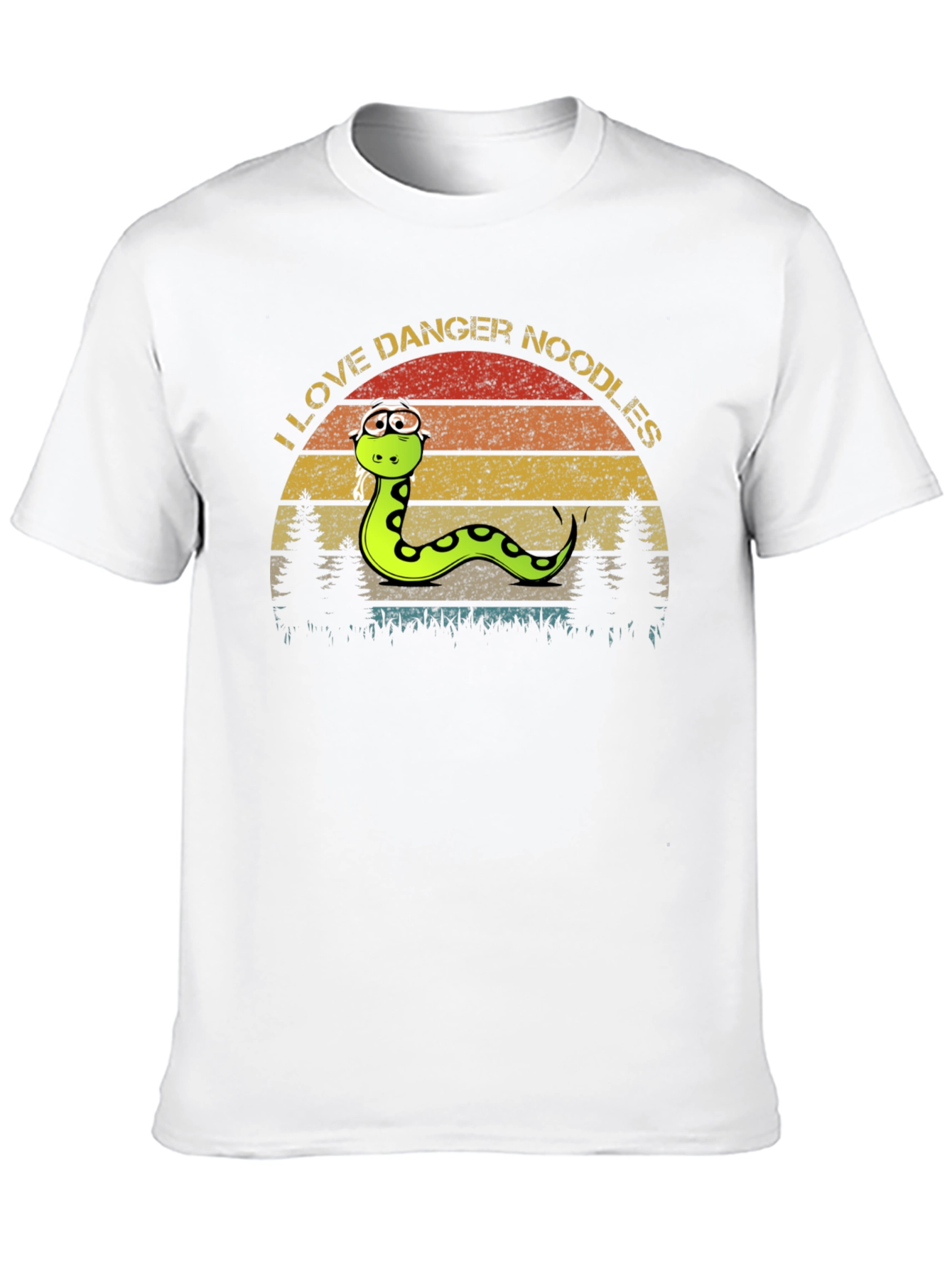 Camiseta Negra Amo los Fideos Peligrosos