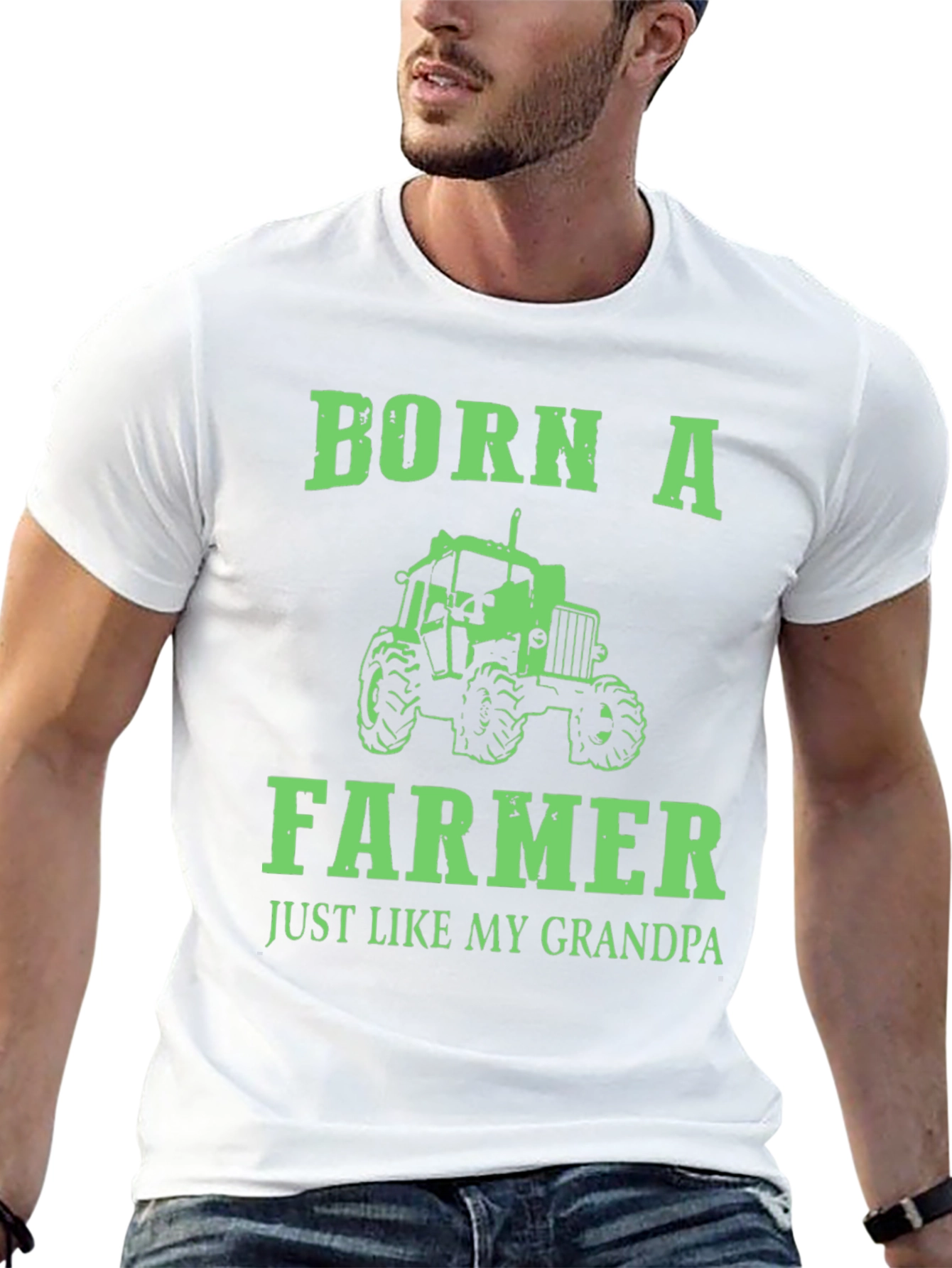 Camiseta Negra Born A Farmer