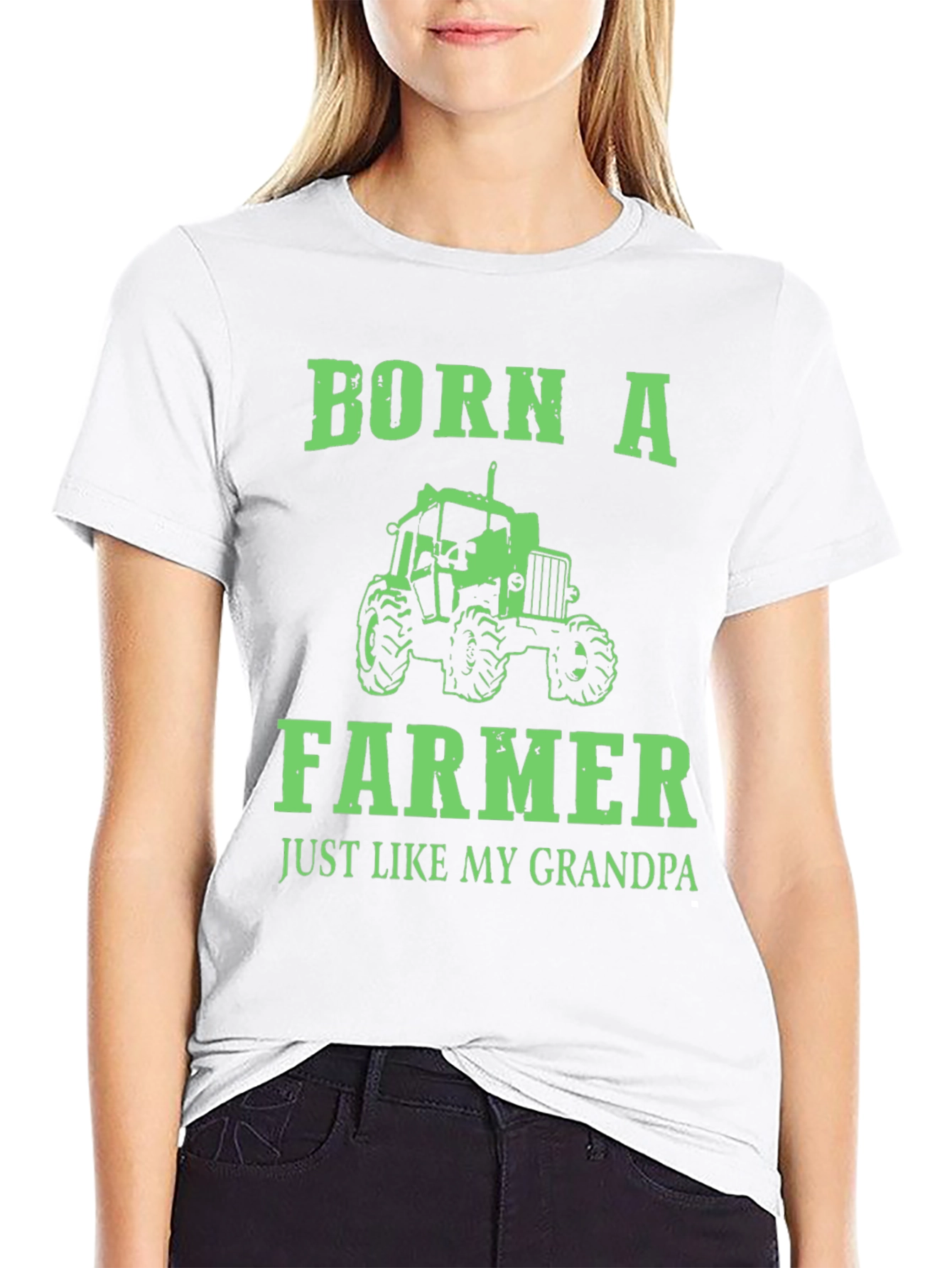 Camiseta Negra Born A Farmer