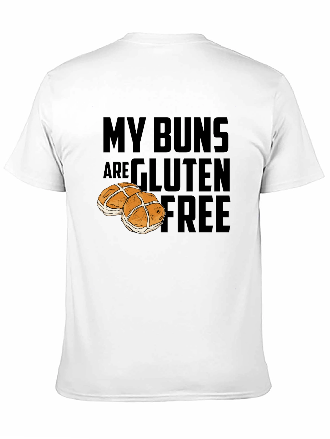 Camiseta Divertida My Buns Are Gluten Free