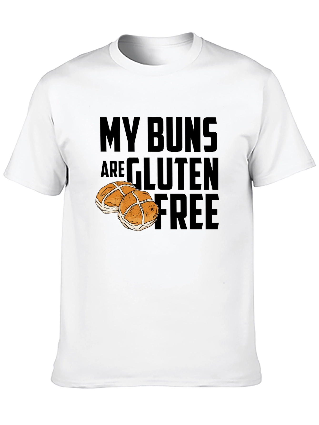 Camiseta Divertida My Buns Are Gluten Free