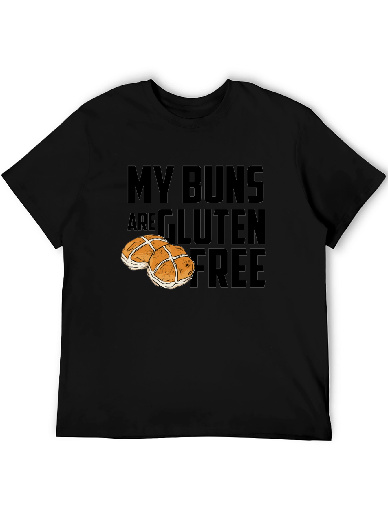 Camiseta Divertida My Buns Are Gluten Free