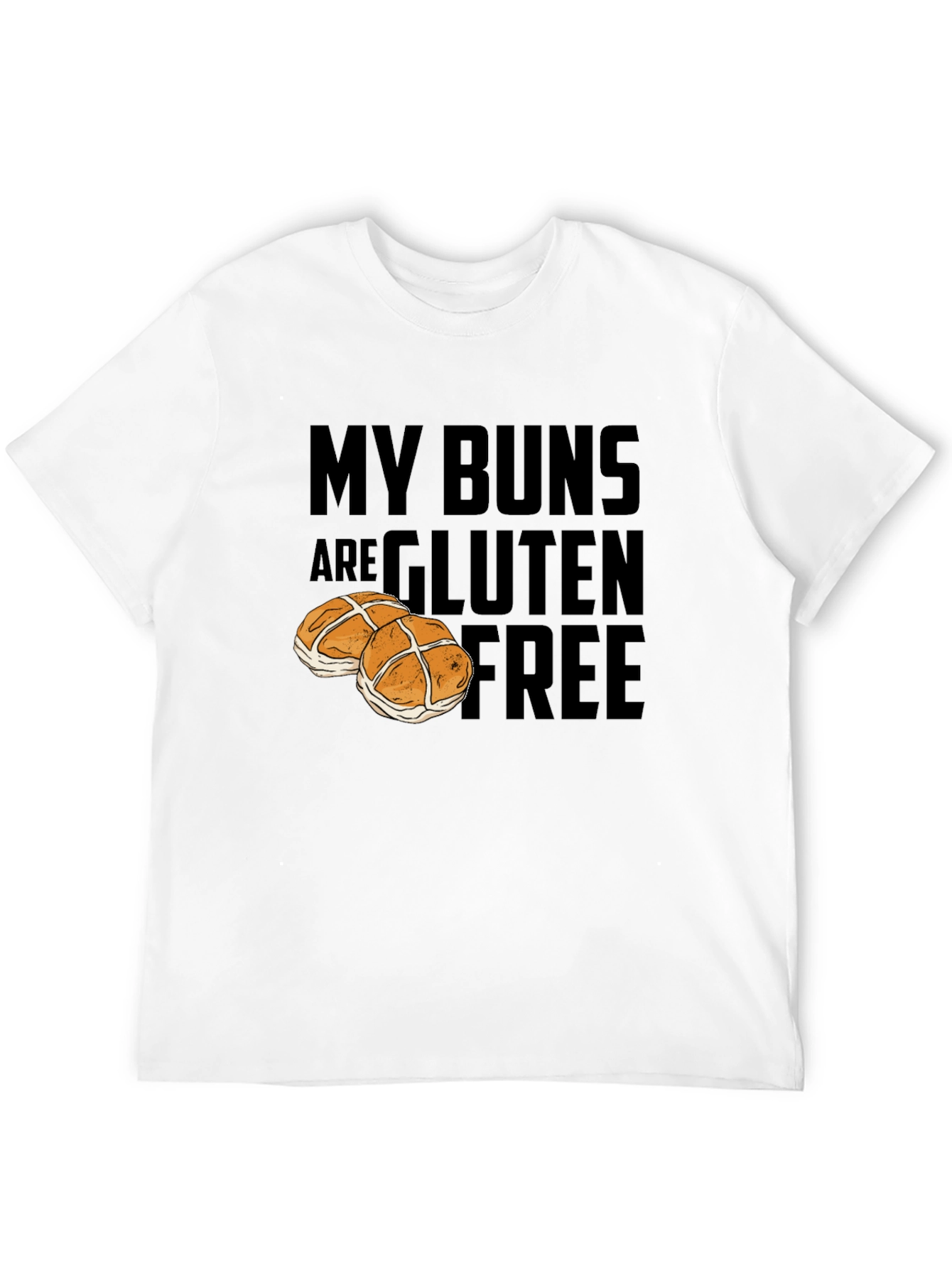 Camiseta Divertida My Buns Are Gluten Free