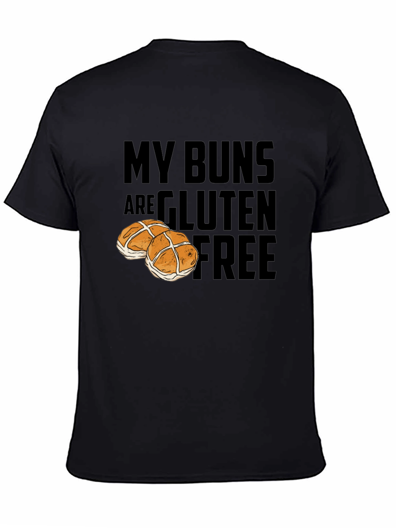 Camiseta Divertida My Buns Are Gluten Free
