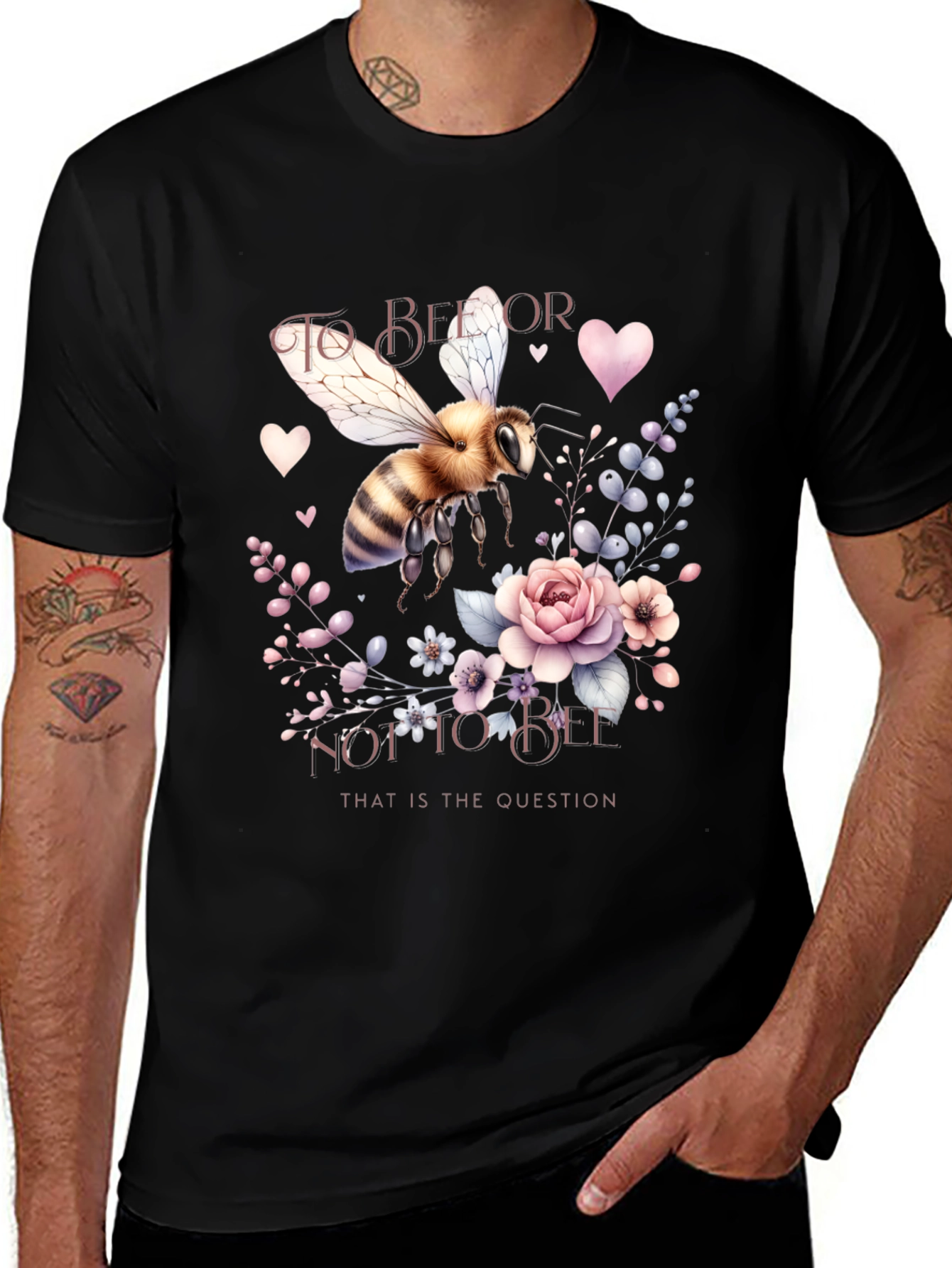 Camiseta Negra: To Bee or Not to Bee