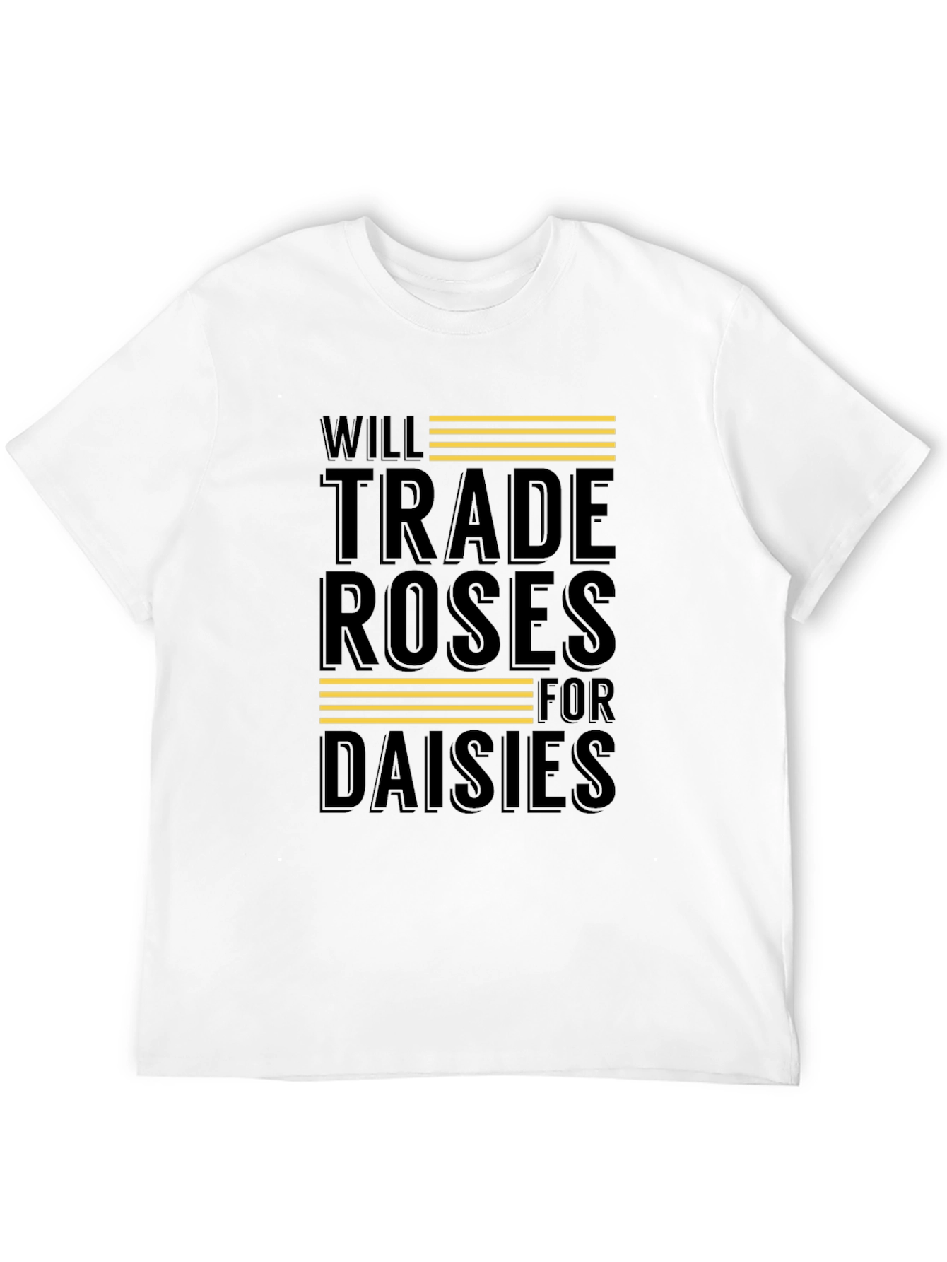 Camiseta Negra: Rosas por Margaritas