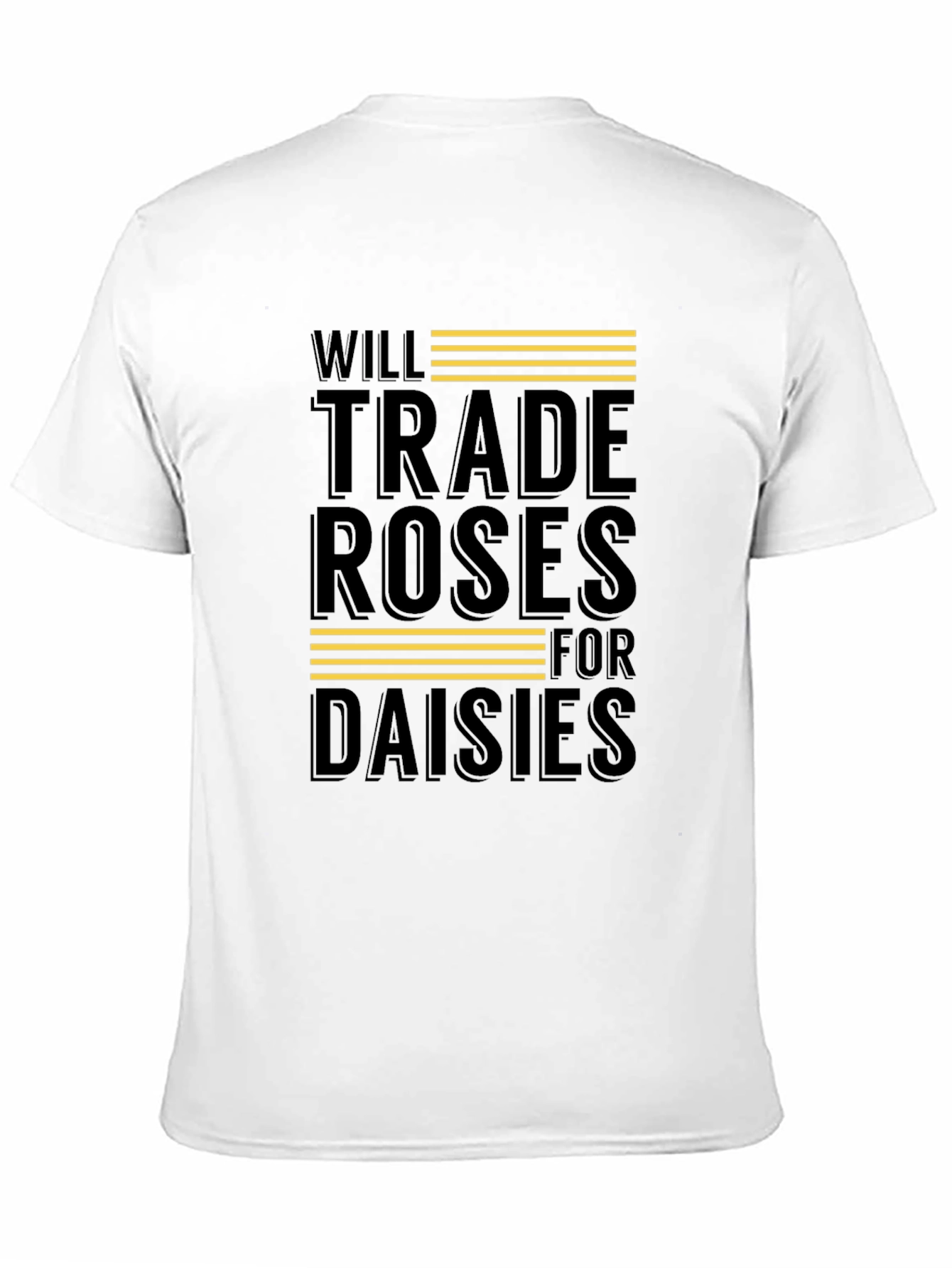 Camiseta Negra: Rosas por Margaritas
