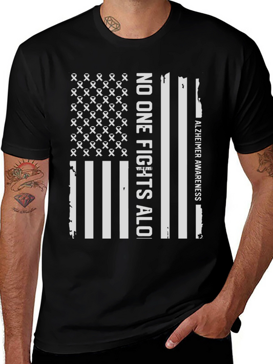 Camiseta Conciencia Alzheimer - Nadie Lucha Solo