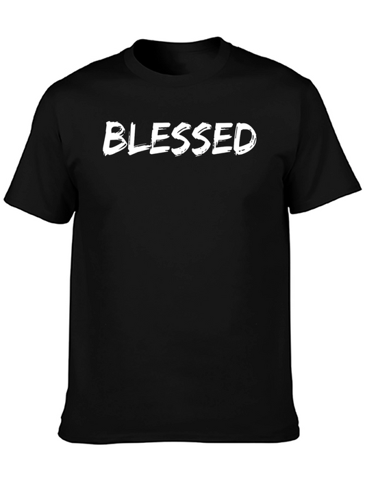 Camiseta Negra Blessed - Estilo Casual