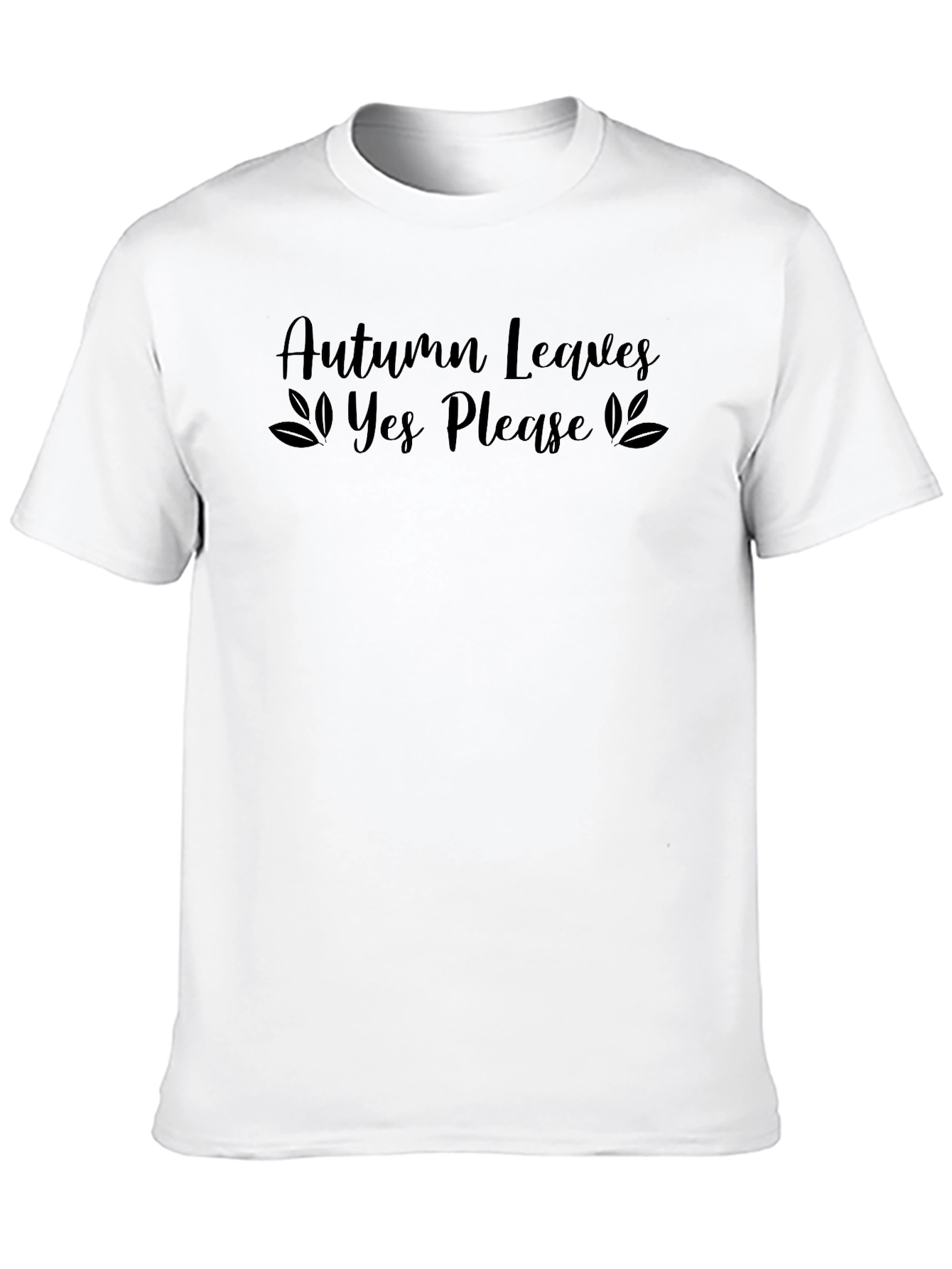 Camiseta Negra Autumn Leaves Yes Please