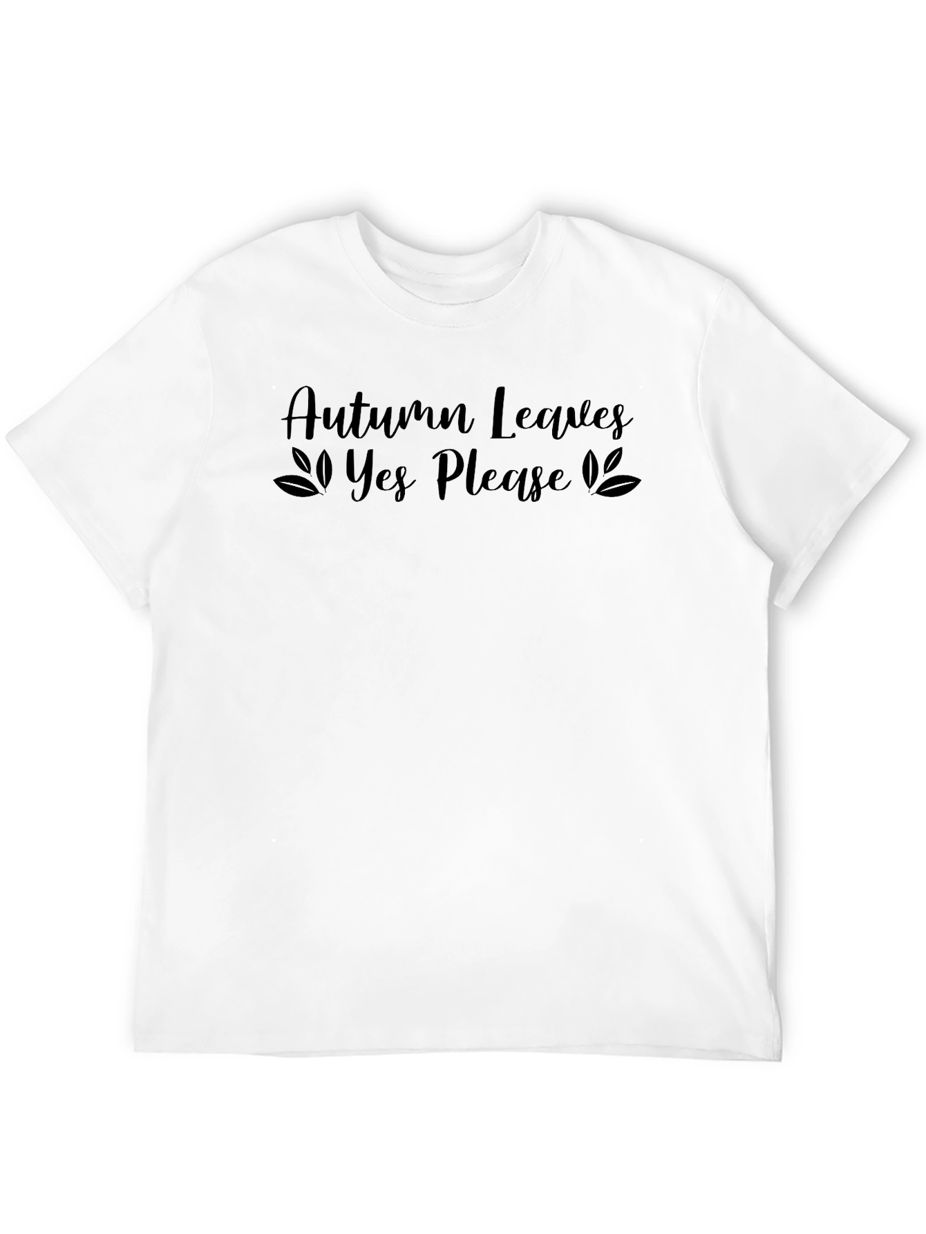 Camiseta Negra Autumn Leaves Yes Please