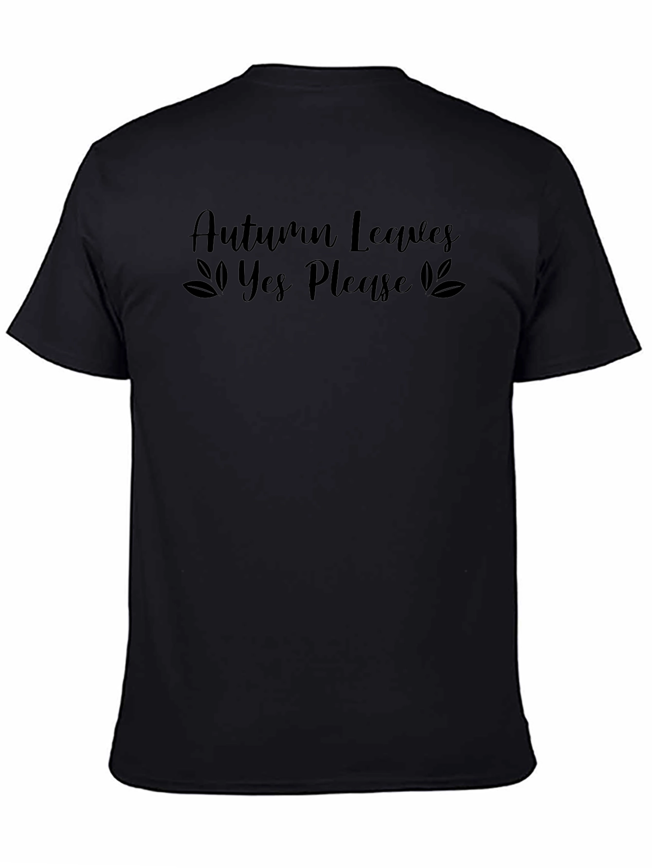 Camiseta Negra Autumn Leaves Yes Please