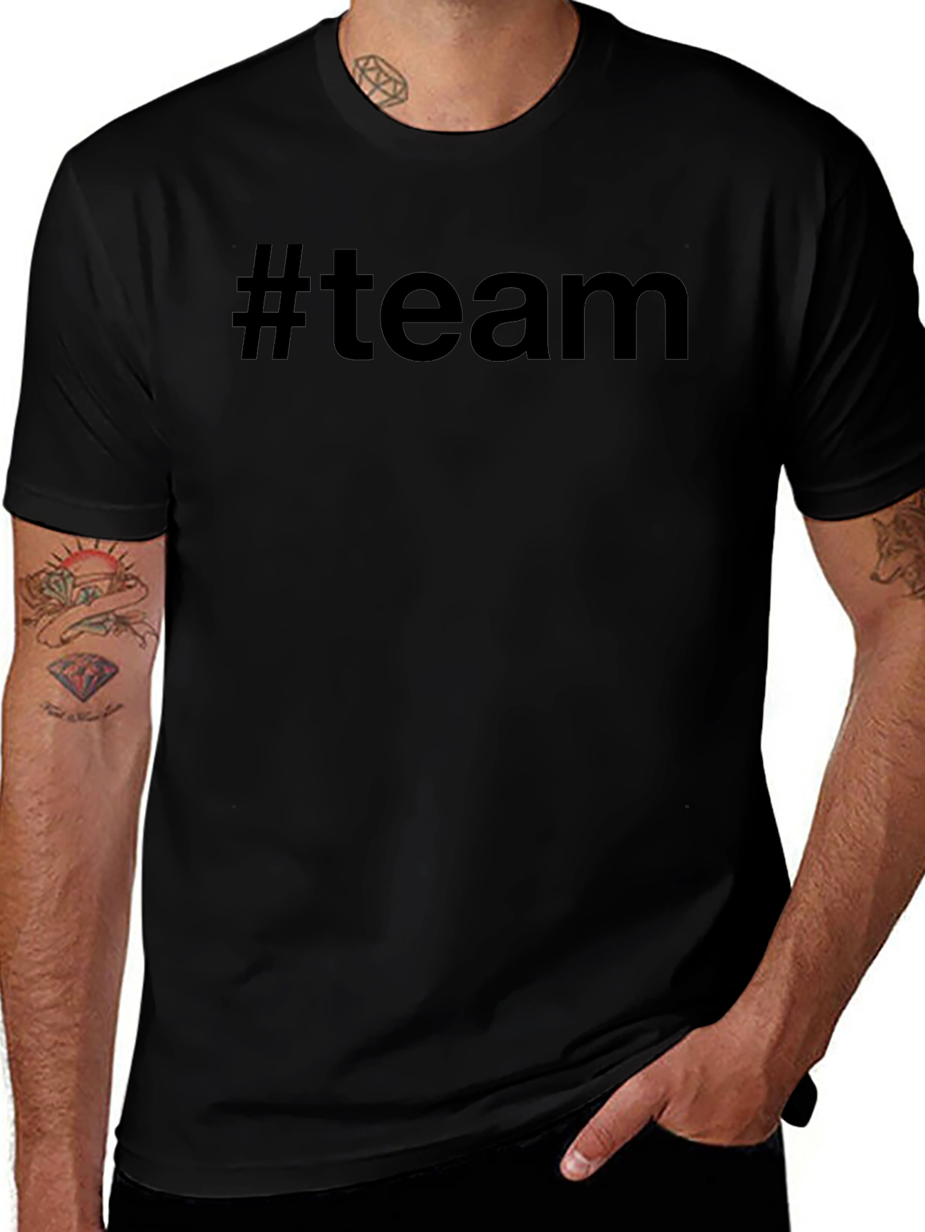 Camiseta Negra #team