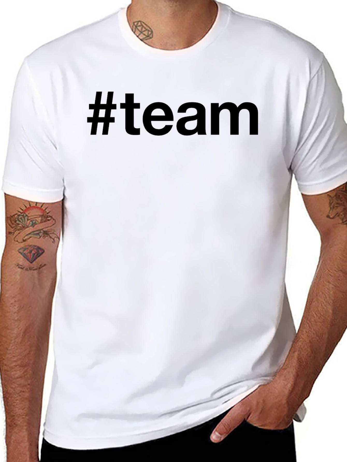 Camiseta Negra #team