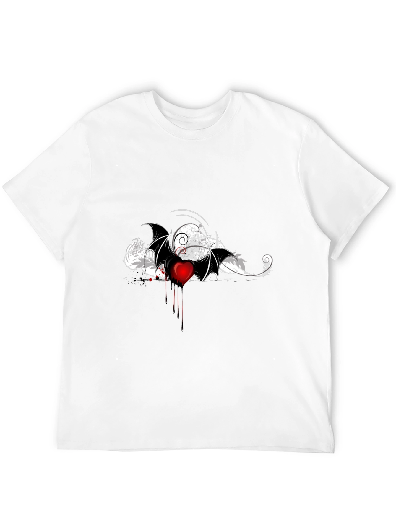 Bleeding Heart Bat Wing Graphic Tee