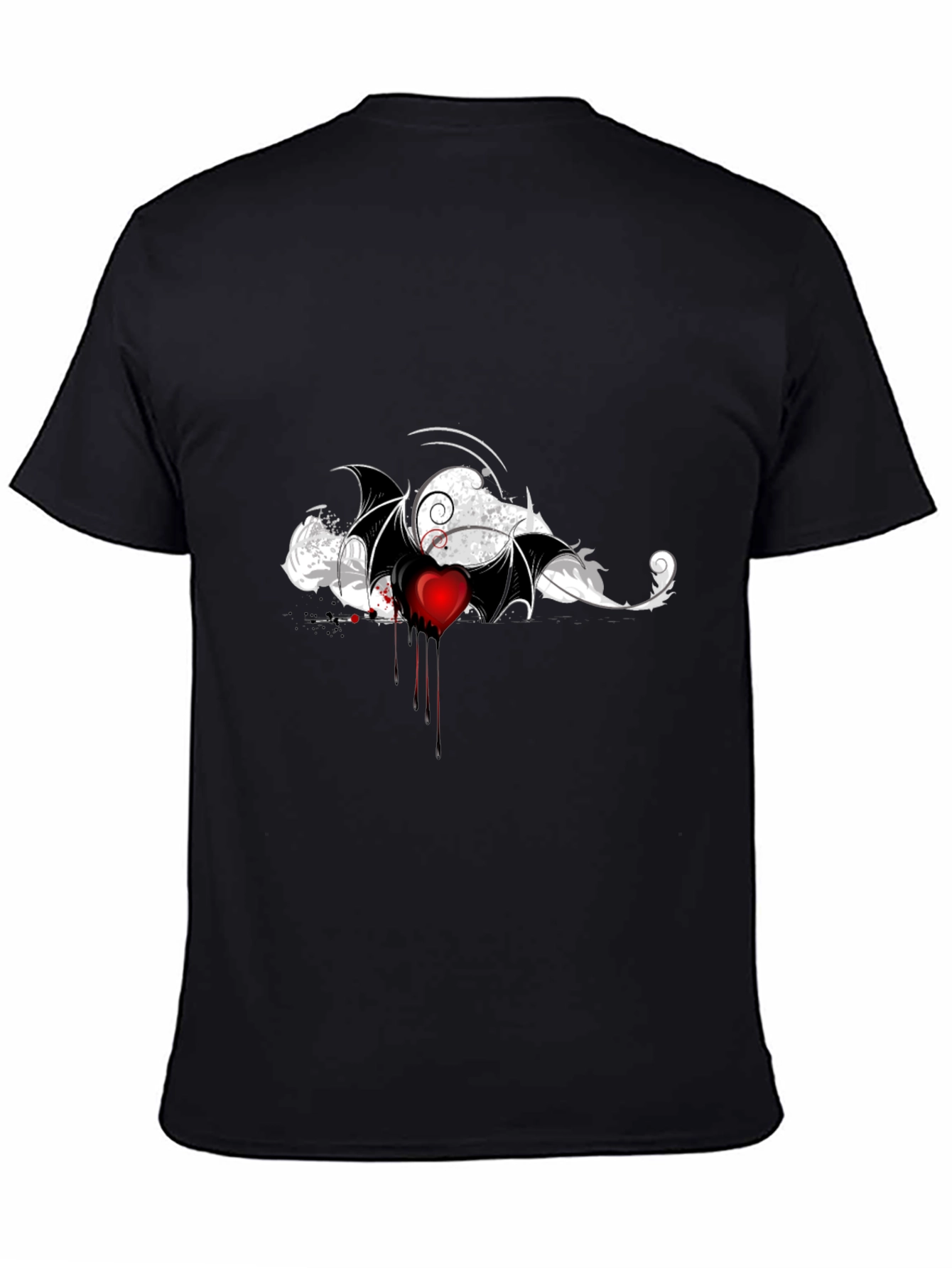 Bleeding Heart Bat Wing Graphic Tee