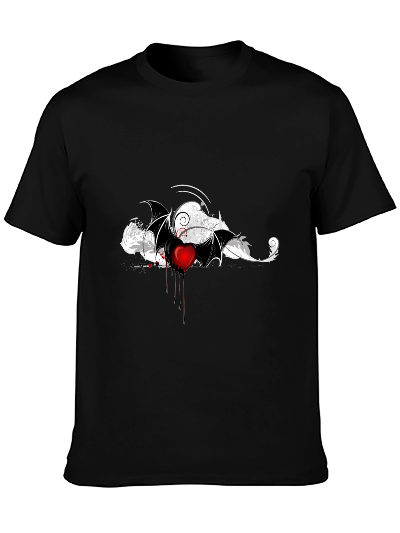 Bleeding Heart Bat Wing Graphic Tee